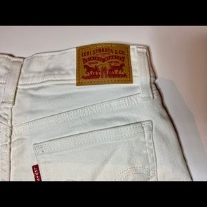 White Womens Levi Shorts